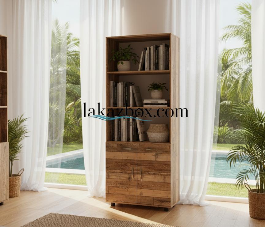 3 BOOKSHELF+2DOORS - Image 1